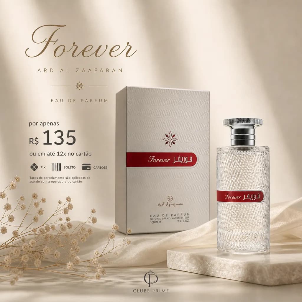 Perfume Ard Al Zaafaran Forever Silver Unissex EDP 100ml